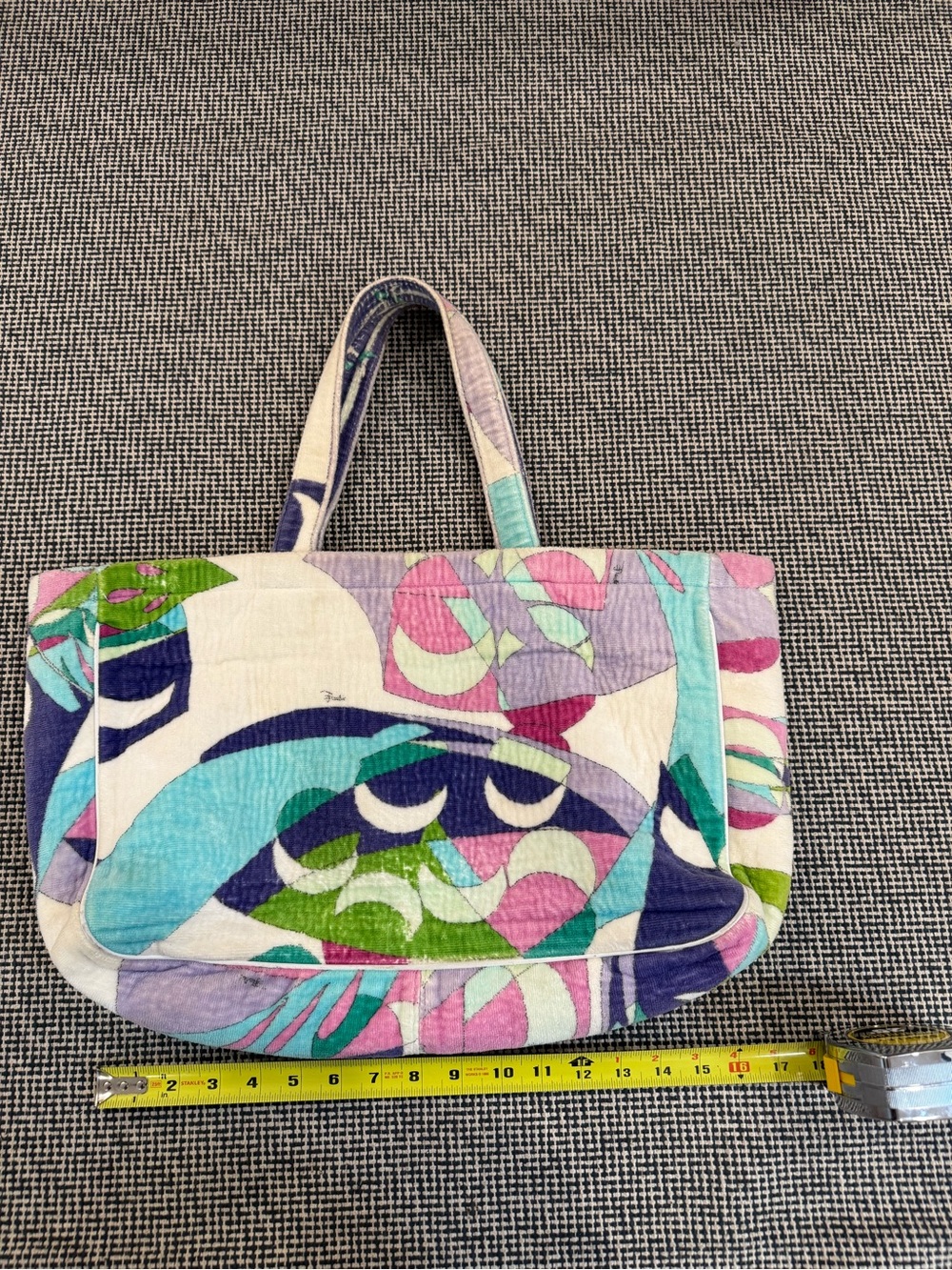 Vintage Pucci Velour Beach tote